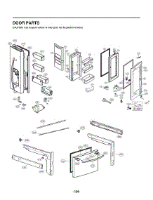 Door Parts parts for Lg Bottom-Mount Refrigerator LFXS26596S/01 from AppliancePartsPros.com