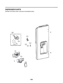 Dispenser Parts parts for Lg Bottom-Mount Refrigerator LFXS26596S/01 from AppliancePartsPros.com