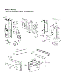 Door Parts parts for Lg Bottom-Mount Refrigerator LFXS26596S/04 from AppliancePartsPros.com