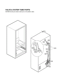 Valve & Water Tube Parts parts for Lg Bottom-Mount Refrigerator LFXS26596S/04 from AppliancePartsPros.com