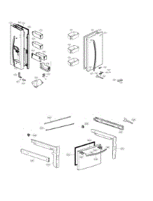 Door Parts parts for Lg Bottom-Mount Refrigerator LFXS26973D/00 from AppliancePartsPros.com