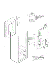 Icemaker & Ice Bin Parts parts for Lg Bottom-Mount Refrigerator LFXS26973D/00 from AppliancePartsPros.com
