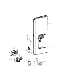 Dispenser Parts parts for Lg Bottom-Mount Refrigerator LFXS26973S/00 from AppliancePartsPros.com