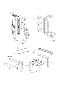 Door Parts parts for Lg Bottom-Mount Refrigerator LFXS26973S/01 from AppliancePartsPros.com