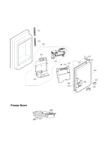 Icemaker & Ice Bin Parts parts for Lg Bottom-Mount Refrigerator LFXS26973S/01 from AppliancePartsPros.com