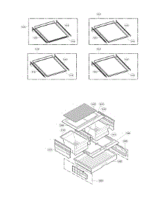 Refrigerator Parts parts for Lg Bottom-Mount Refrigerator LFXS27466S/00 from AppliancePartsPros.com
