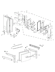 Door Parts parts for Lg Bottom-Mount Refrigerator LFXS27466S/00 from AppliancePartsPros.com