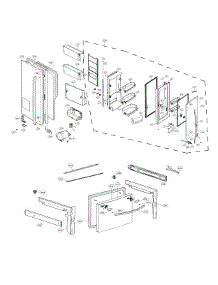 Door Parts parts for Lg Bottom-Mount Refrigerator LFXS27566S/00 from AppliancePartsPros.com
