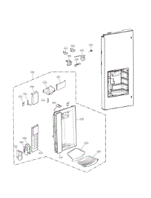 Dispenser Parts parts for Lg Bottom-Mount Refrigerator LFXS27566S/00 from AppliancePartsPros.com
