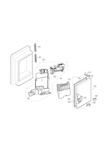 Icemaker & Ice Bin Parts parts for Lg Bottom-Mount Refrigerator LFXS27566S/00 from AppliancePartsPros.com