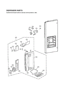 Dispenser Parts parts for Lg Bottom-Mount Refrigerator LFXS27566S/01 from AppliancePartsPros.com