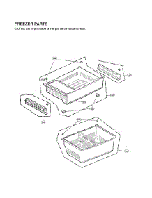 Freezer Parts parts for Lg Bottom-Mount Refrigerator LFXS28566M/02 from AppliancePartsPros.com