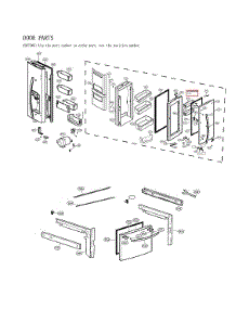 Door Parts parts for Lg Bottom-Mount Refrigerator LFXS28566M/02 from AppliancePartsPros.com