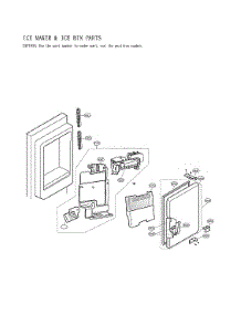 Ice Maker & Ice Bin Parts parts for Lg Bottom-Mount Refrigerator LFXS28566M/02 from AppliancePartsPros.com