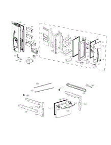 Door Parts parts for Lg Bottom-Mount Refrigerator LFXS28566S/00 from AppliancePartsPros.com