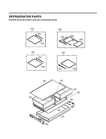 Refrigerator Parts parts for Lg Bottom-Mount Refrigerator LFXS28596D/01 from AppliancePartsPros.com