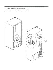 Valve / Water Tube Parts parts for Lg Bottom-Mount Refrigerator LFXS28596D/01 from AppliancePartsPros.com