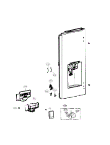 Dispenser Parts parts for Lg Bottom-Mount Refrigerator LFXS28596M/00 from AppliancePartsPros.com