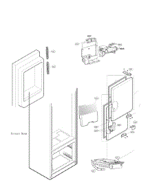 Ice Maker And Ice Bin Parts parts for Lg Bottom-Mount Refrigerator LFXS28596M/00 from AppliancePartsPros.com