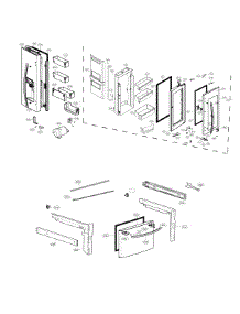 Door Parts parts for Lg Bottom-Mount Refrigerator LFXS28596S/00 from AppliancePartsPros.com