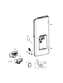 Dispenser Parts parts for Lg Bottom-Mount Refrigerator LFXS28596S/00 from AppliancePartsPros.com