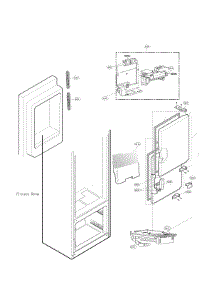 Ice Maker And Ice Bin Parts parts for Lg Bottom-Mount Refrigerator LFXS28596S/00 from AppliancePartsPros.com