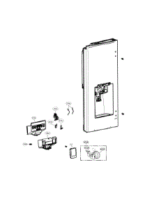 Dispenser Parts parts for Lg Bottom-Mount Refrigerator LFXS28968D/00 from AppliancePartsPros.com