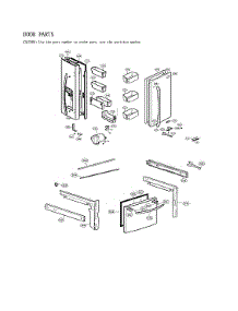 Door Parts parts for Lg Bottom-Mount Refrigerator LFXS28968S/04 from AppliancePartsPros.com