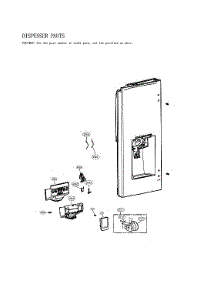 Dispenser Parts parts for Lg Bottom-Mount Refrigerator LFXS28968S/04 from AppliancePartsPros.com