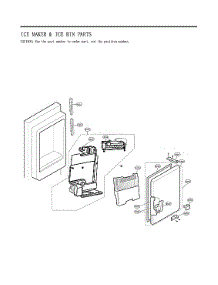 Ice Maker & Ice Bin Parts parts for Lg Bottom-Mount Refrigerator LFXS28968S/04 from AppliancePartsPros.com