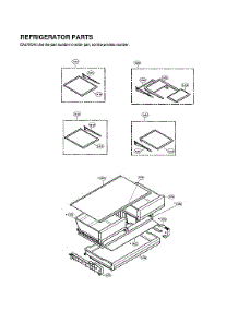 Refrigerator Parts parts for Lg Bottom-Mount Refrigerator LFXS28968S/11 from AppliancePartsPros.com