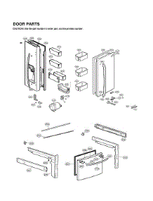 Door Parts parts for Lg Bottom-Mount Refrigerator LFXS28968S/11 from AppliancePartsPros.com
