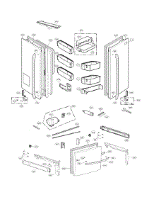 Door Parts parts for Lg Bottom-Mount Refrigerator LFXS29626B/00 from AppliancePartsPros.com