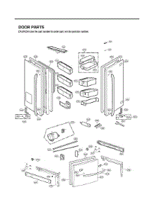 Door Parts parts for Lg Bottom-Mount Refrigerator LFXS30726M/00 from AppliancePartsPros.com