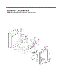 Ice Maker / Ice Bin Parts parts for Lg Bottom-Mount Refrigerator LFXS30726M/00 from AppliancePartsPros.com