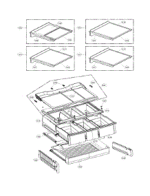Refrigerator Parts parts for Lg Bottom-Mount Refrigerator LFXS30726S/01 from AppliancePartsPros.com