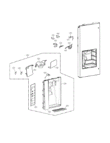 Dispenser Parts parts for Lg Bottom-Mount Refrigerator LFXS30726S/01 from AppliancePartsPros.com