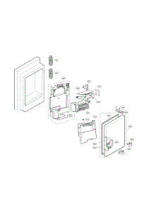 Icemaker & Ice Bin Parts parts for Lg Bottom-Mount Refrigerator LFXS30726S/01 from AppliancePartsPros.com