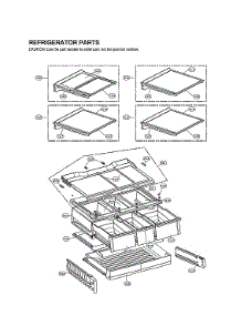Refrigerator Parts parts for Lg Bottom-Mount Refrigerator LFXS30726S/03 from AppliancePartsPros.com