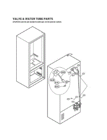 Valve & Water Tube Parts parts for Lg Bottom-Mount Refrigerator LFXS30726S/03 from AppliancePartsPros.com