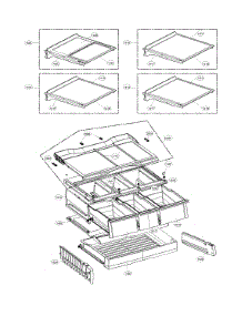 Refrigerator Parts parts for Lg Bottom-Mount Refrigerator LFXS30766D/01 from AppliancePartsPros.com