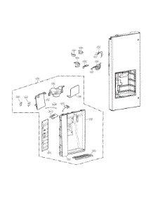 Dispenser Parts parts for Lg Bottom-Mount Refrigerator LFXS30766D/01 from AppliancePartsPros.com