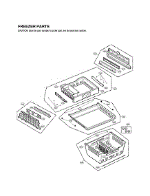 Freezer Parts parts for Lg Bottom-Mount Refrigerator LFXS32736D/00 from AppliancePartsPros.com