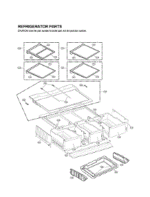 Refrigerator Parts parts for Lg Bottom-Mount Refrigerator LFXS32736D/00 from AppliancePartsPros.com