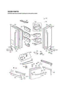 Door Parts parts for Lg Bottom-Mount Refrigerator LFXS32736D/00 from AppliancePartsPros.com