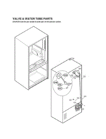 Valve & Water Tube Parts parts for Lg Bottom-Mount Refrigerator LFXS32736D/00 from AppliancePartsPros.com