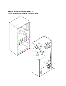 Valve & Water Tube Parts parts for Lg Bottom-Mount Refrigerator LFXS32766S/01 from AppliancePartsPros.com