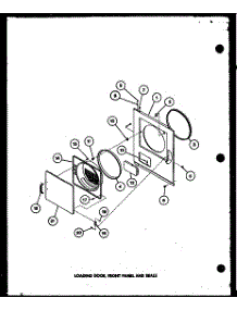 Loading Door parts for Amana Dryer LG1101/P7762204W from AppliancePartsPros.com