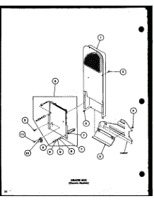 Heater Box (Electric Models) (Le1100 / P7762201w) (Le2400 / P7762202w) (Le2500 / P7762203w) parts for Amana Dryer LG1101/P7762204W from AppliancePartsPros.com
