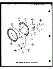 Rear Bulkhead parts for Amana Dryer LG2501/P7762206W from AppliancePartsPros.com